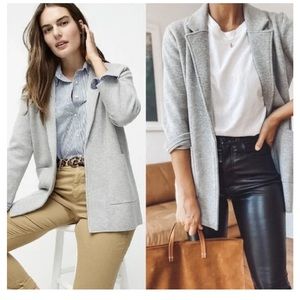 J. Crew Sophie open front sweater blazer. Gray, XXS